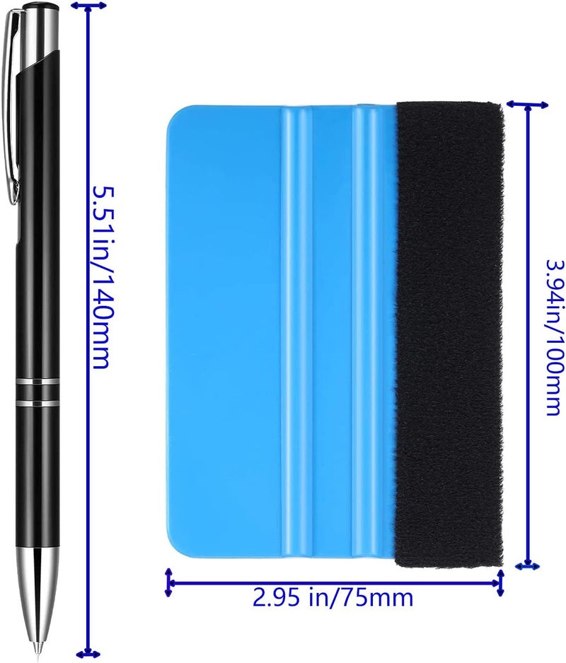 buysigo Weeding Tools for Vinyl，2 Pieces Air Release Pen Craft Vinyl Weeding Tools Stainless Steel Point Retractable Air Release Weeding Tools for Craft Weeding Essential Adhesive Vinyl (Black) - Image 2